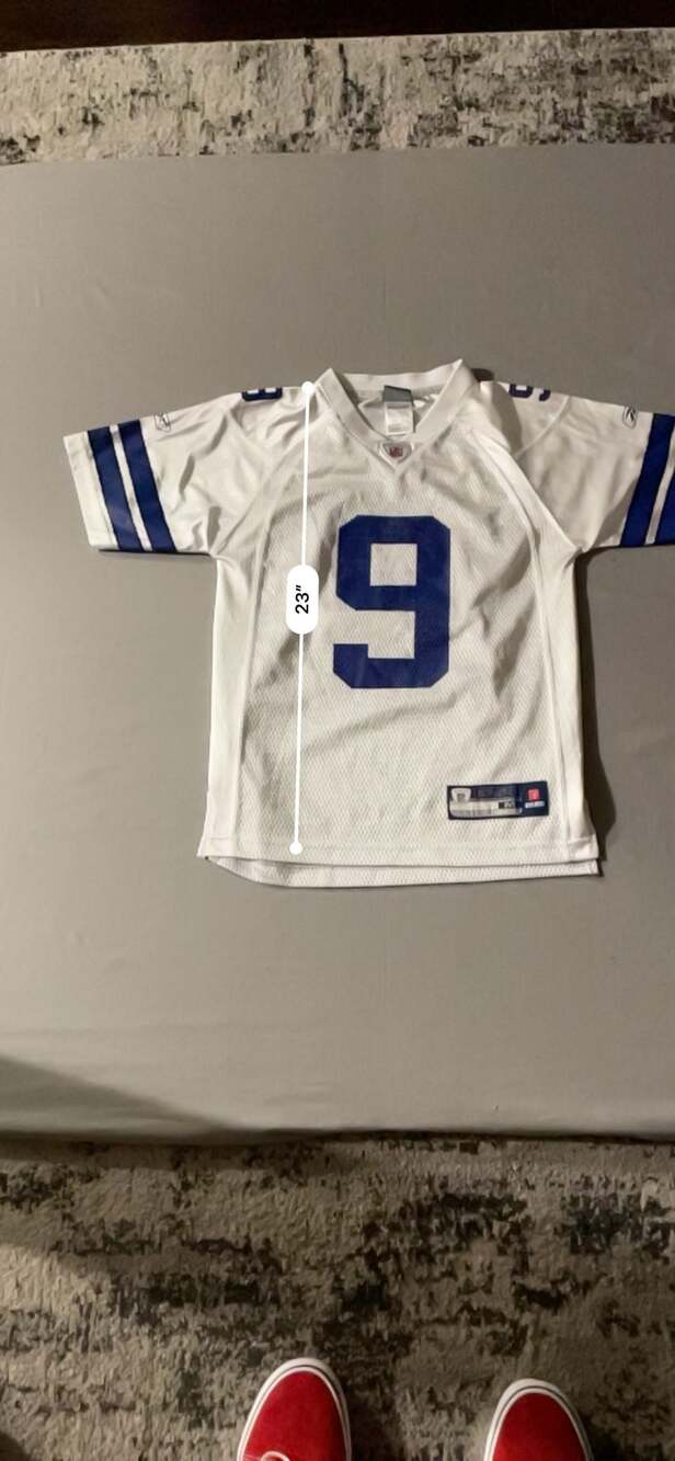 Reebok Youth Dallas Cowboys Tony Romo #9 White Jersey Size Medium 10-12 - Picture 7 of 9